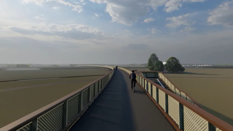 Elkezdték építeni Európa leghosszabb kerékpáros hídját