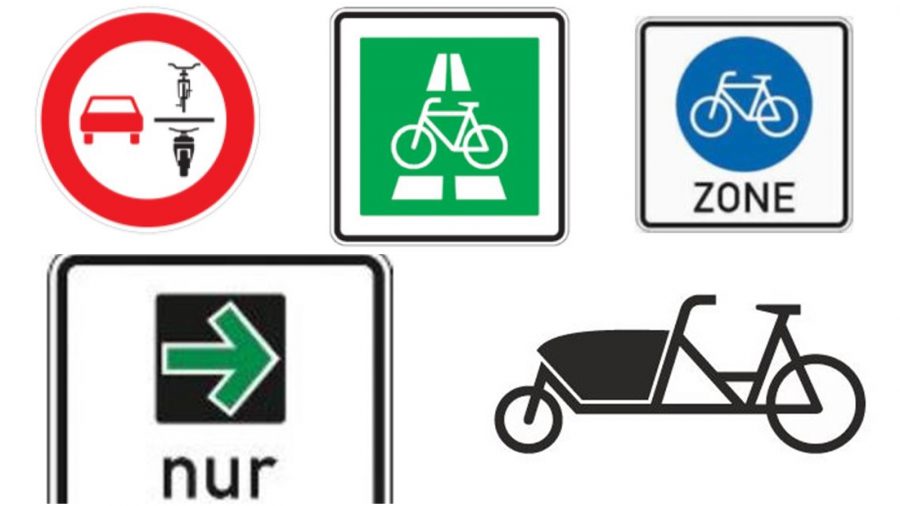 Németországban új közlekedési táblák segítik a kerékpárosokat