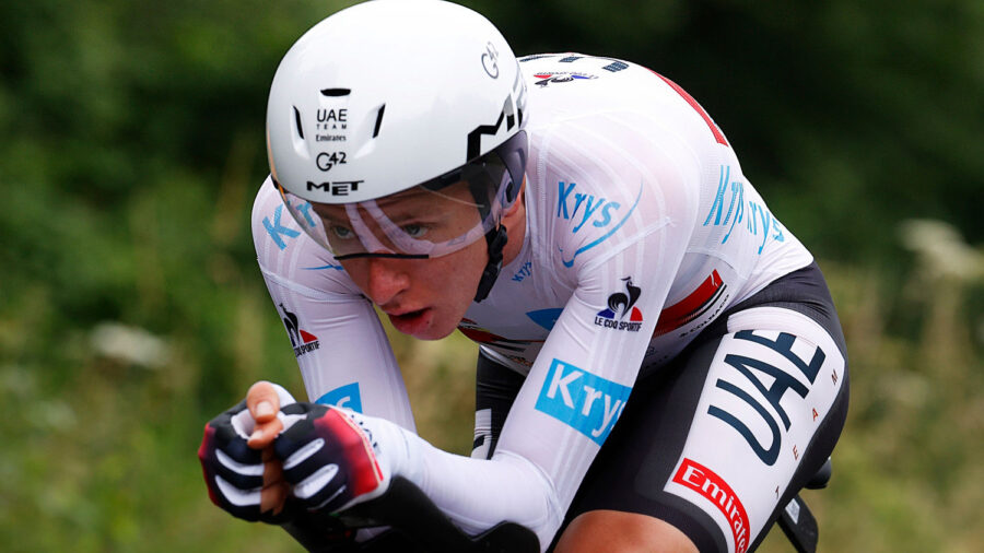 A címvédő Tadej Pogacar nyerte a Tour de France első időfutamát