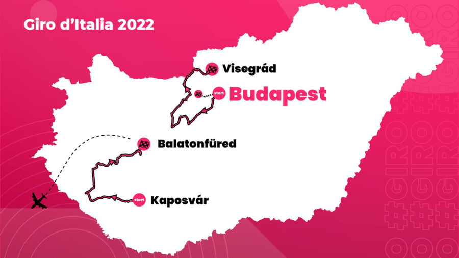 Itt a 2022-es Giro d’ Italia magyarországi útvonala, térképpel, időpontokkal
